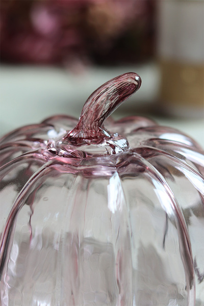 Glass Pumpkin, dekoracyjna dynia szklana	
