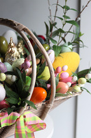 Koszyczkowo, wielkanocna dekoracja w koszu