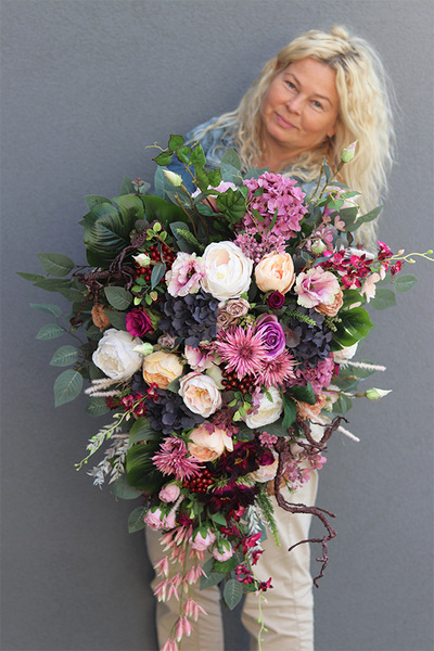 Vilani , komplet dekoracji nagrobnych, 2 wiązanki