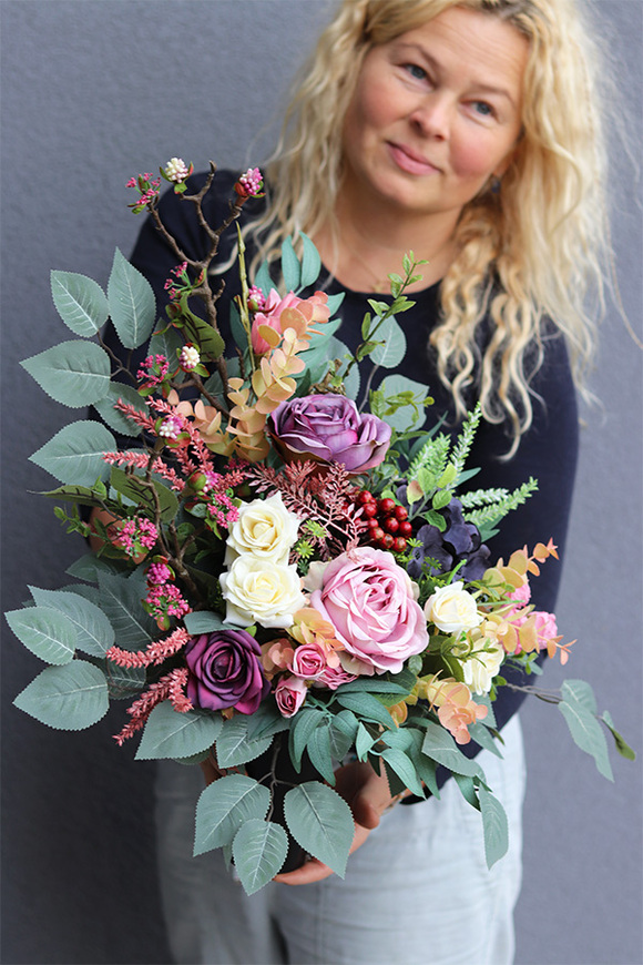 Vilani, bukiet nagrobny we wkładzie do wazonu