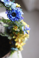 Ukraina, dekorowany koszyczek wielkanocny