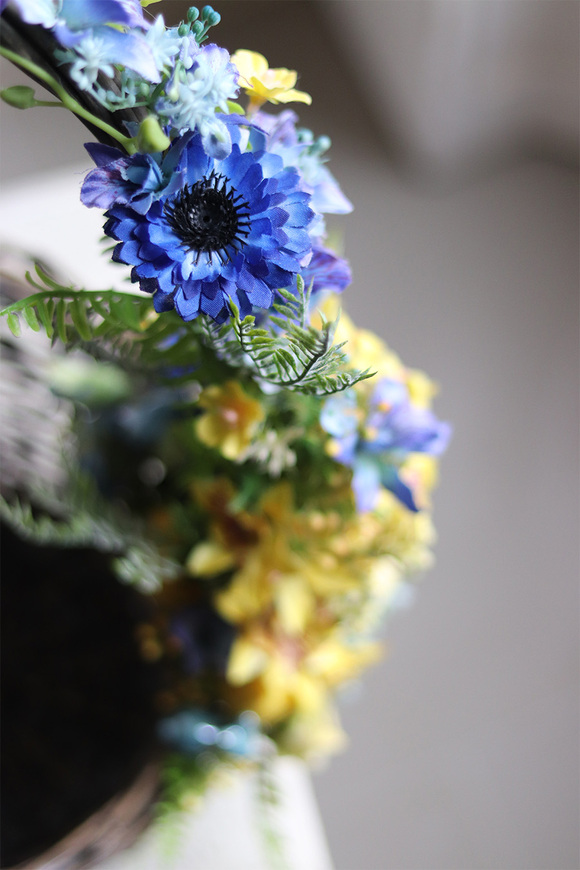 Ukraina, dekorowany koszyczek wielkanocny