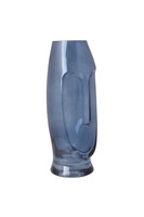 Pacific Face, szklany wazon, niebieski