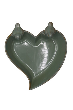Dalida, poidło dla ptaków serce, miętowy F, wym.31.5x30.5x13cm