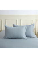 Elena Blue, bawełniana pościel z haftem	