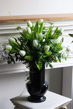 Sonata, bukiet nagrobny we wkładzie do wazonu, dł.49cm