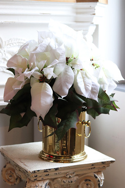 Gwiazda Betlejemska Cooler Deluxe White, wysokiej jakości sztuczna roślina, wys.47cm 