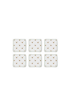 Wrendale Bee, podkładki korkowe z pszczołami, małe, 6szt