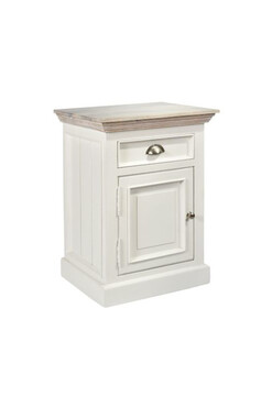 Bristol White, szafka nocna lewa, wym.50x40x70cm