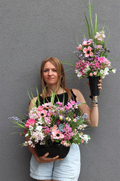 Flowerito, komplet dekoracji nagrobnych, kompozycja + bukiet