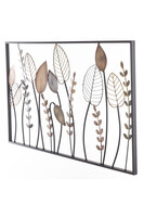 Liście Glamour metalowy obraz dekoracja ścienna