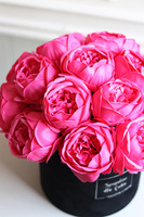 Soap Opera Dark Pink, flowerbox na walentynki z mydlanymi peoniami