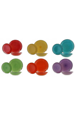 Rainbow Mexico, komplet obiadowy dla 6 osób, 18 elementów 