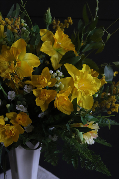 bukiet do wazonu Słoneczna Wiosna, sztuczne kwiaty