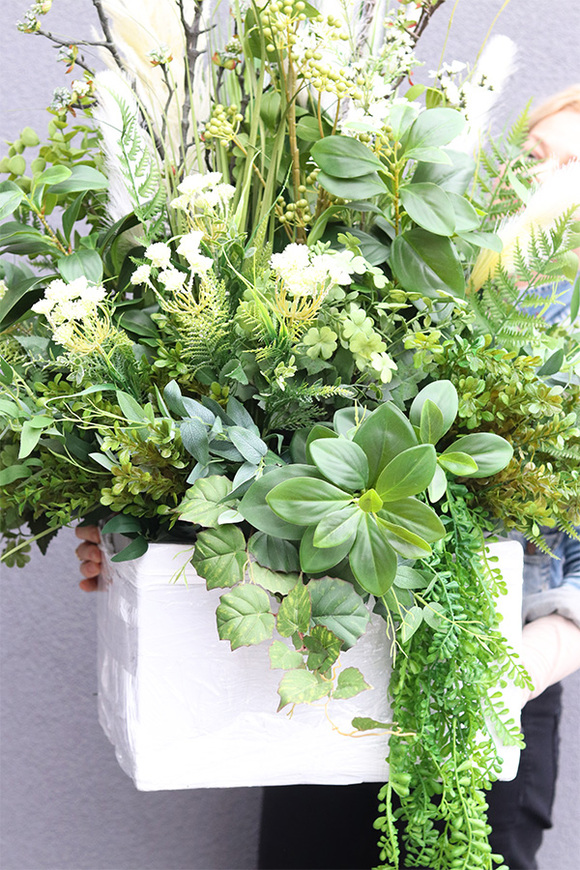 Geroya 2, zielona kompozycja z trawami do twojej donicy