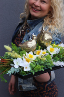 dekoracja wielkanocna, Złoty Kurnik Extra, wym.14x36x18cm