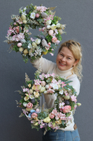 bajeczny wianek wiosenny, Valendia Canoe Pastels, śr.40cm