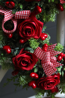 Serduszka Big, czerwony wianek walentynkowy