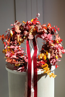 Boho Nemre, dekoracyjny wianek ze stabilizowanych roślin, śr.45cm