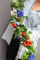 Mazowsze w Ogrodzie, girlanda kwiatowa z owocami