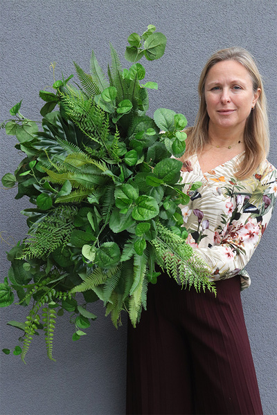 Green Scenery, zielone rośliny sztuczne w donicy