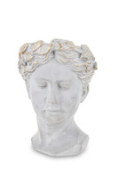 cementowa osłonka / donica, Kobieta E, wym.21.5x16x15cm