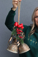  Deko Winter Barok Old, świąteczna zawieszka dzwonki