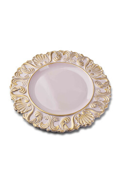 Soleil A, elegancki podtalerz z ozdobną krawędzią, śr.35cm