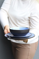 Bonita Blue, komplet obiadowy dla 6 osób, 18 elementów