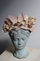 kwiatowy wianek na głowę Beige Mazovia, rozmiar uniwersalny