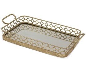 Indie Gold C, taca lustrzana w stylu retro, wym.10.5x52x27.5cm