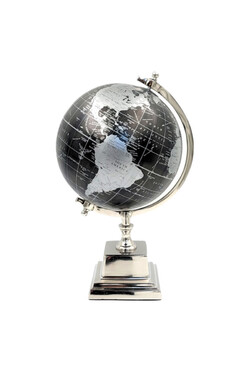 Black World 2, globus na kamiennej podstawie, wym.35x20cm