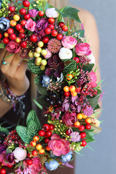 Jesienne Natchnienie, bogaty dekoracyjny wianek