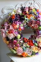 Jesienne Klimaty, bogaty wianek dekoracyjny