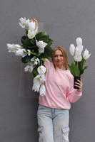 Clear Design Medinilla, nowoczesny bukiet nagrobny we wkładzie