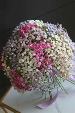 Kaszka Pastella, bukiet kwiatów, 29szt, dł.34cm 