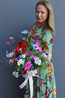 bukiet z polnych kwiatów, Letnia Łąka, dł.62cm