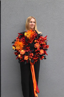 Halloween Fall, efektowny jesienny wianek na drzwi