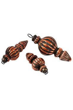 Bosco Bombka 4C, świąteczne szklane bombki, kpl.6szt, dł.8cm