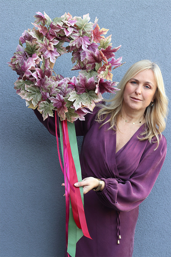 Jesienne Rumieńce, jesienny wianek na drzwi