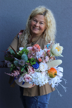 Vivaldi Theme Velvet 3, jesienny flowerbox, wys.57cm