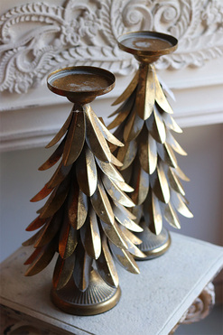 Barok Old, bożonarodzeniowy świecznik choinka A, wys.41.5cm