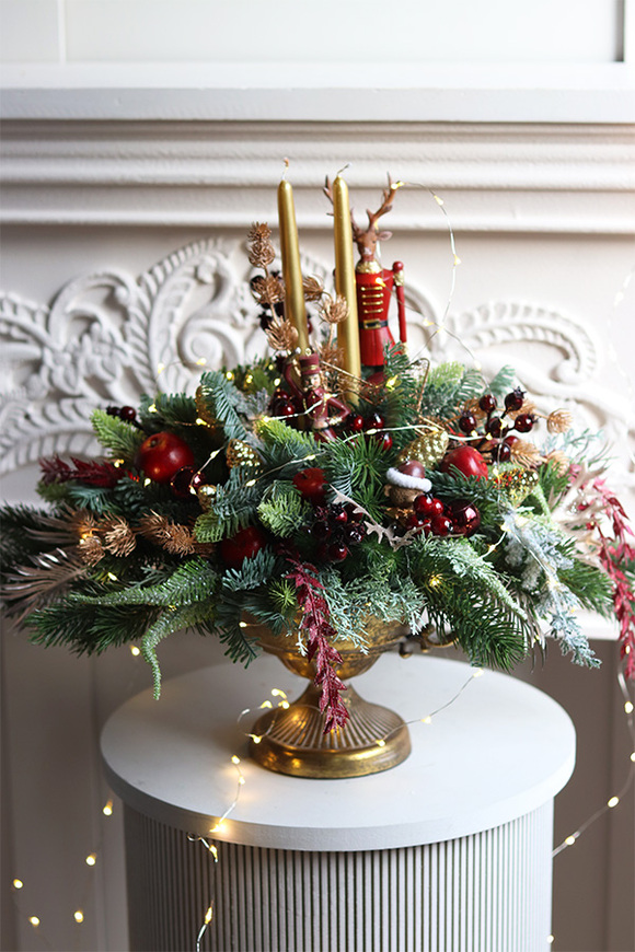 Bordolli, stroik świąteczny w pucharze