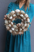 Jaja w Kurniku, wianek wielkanocny z jajkami