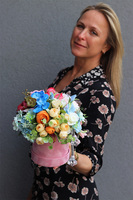 Tęcza Crystalas S, kolorowy flowerbox z chwostem