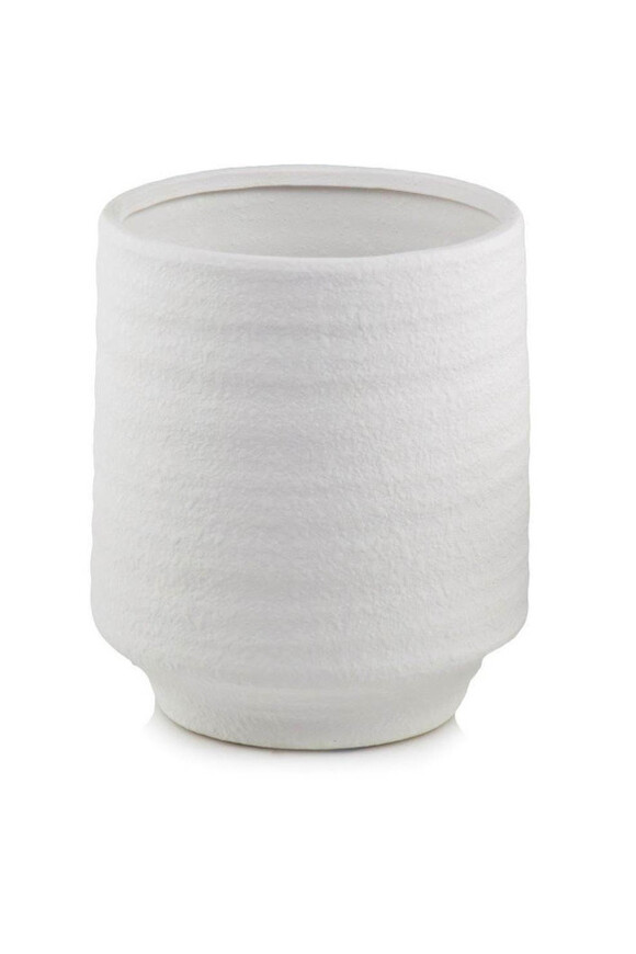 Rollo Bianco, osłonka ceramiczna doniczka