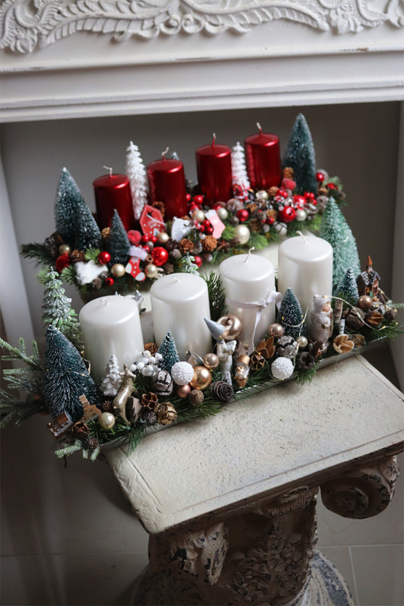 Dzieciństwo Biel, adwentowy stroik LED