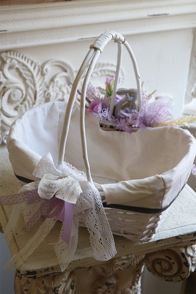 Very Peri, dwustronnie dekorowany koszyczek wielkanocny