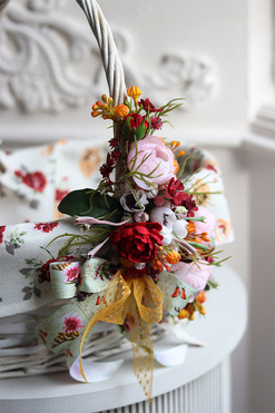 Lulana, dekorowany koszyczek wielkanocny, wys.30cm  