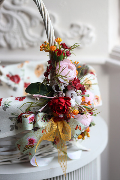 Lulana, dekorowany koszyczek wielkanocny, wys.30cm